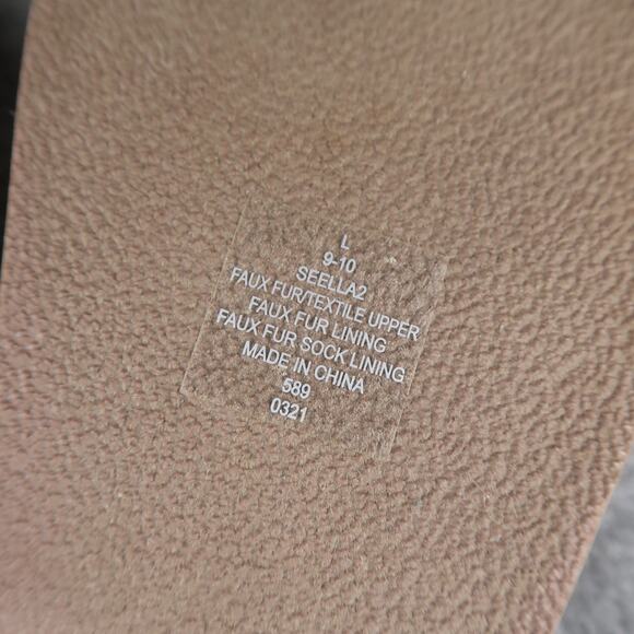 Easy Spirit Shoes Womens 9/10 Slippers Mule Slip On Faux Fur Comfort Casual Tan - Picture 10 of 11